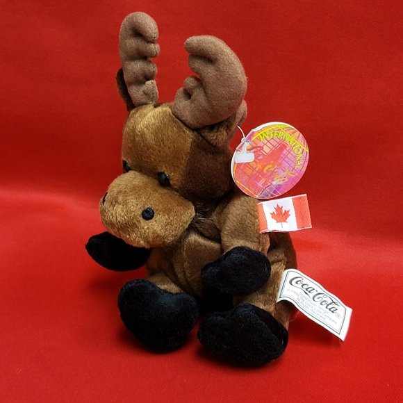 Coca Cola Canada Gourmand The Moose Mini Bean Bag Beanie 1999 - Picture 3 of 11